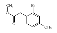 Benzeneacetic acid, 2-bromo-4-methyl-, methyl ester Structure