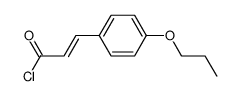 (E)-4-propoxycinnamic acid chloride Structure
