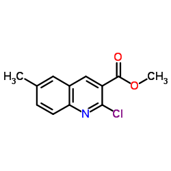 methyl 2-chloro-6-methylquinoline-3-carboxylate结构式
