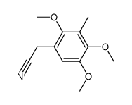 (2,4,5-trimethoxy-3-methylphenyl)acetonitrile结构式