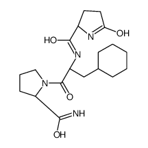 (2S)-N-[(2S)-1-[(2S)-2-carbamoylpyrrolidin-1-yl]-3-cyclohexyl-1-oxopropan-2-yl]-5-oxopyrrolidine-2-carboxamide结构式