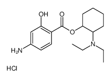 [2-(diethylamino)cyclohexyl] 4-amino-2-hydroxybenzoate,hydrochloride Structure