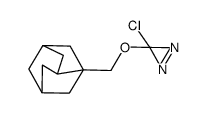 3-chloro-3-((hexahydro-2,5-methanopentalen-3a(1H)-yl)methoxy)-3H-diazirine结构式