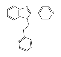 2-pyridin-4-yl-1-(2-pyridin-2-ylethyl)benzoimidazole结构式