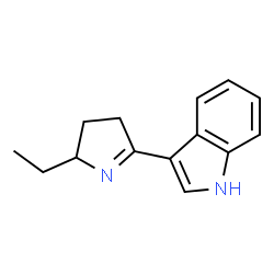 1H-Indole,3-(2-ethyl-3,4-dihydro-2H-pyrrol-5-yl)-(9CI)结构式