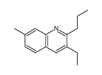 2-propyl-3-ethyl-7-methylquinoline结构式