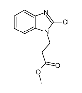 3-(2-chloro-benzoimidazol-1-yl)-propionic acid methyl ester Structure