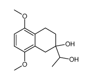 (+/-)-5,8-dimethoxy-2-hydroxy-2-(1'-hydroxyethyl)-1,2,3,4-tetrahydronaphthalene结构式