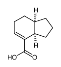 (+/-)-2,3,6,7,3a,7a-hexahydro-1H-indene-4-carboxylic acid结构式