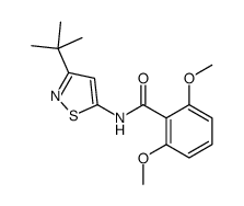 N-(3-tert-butyl-1,2-thiazol-5-yl)-2,6-dimethoxybenzamide结构式