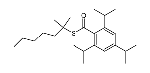 2'-methyl-2'-heptyl 2,4,6-triisopropylthiobenzoate结构式