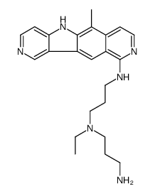 5H-Pyrido(3',4':4,5)pyrrolo(2,3-g)isoquinoline, 1,3-propanediamine deriv., dihydrate结构式