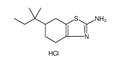 6-(1,1-DIMETHYLPROPYL)-4,5,6,7-TETRAHYDROBENZOTHIAZOL-2-YLAMINEHYDROCHLORIDE结构式