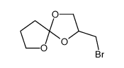 3-(bromomethyl)-1,4,6-trioxaspiro[4.4]nonane结构式