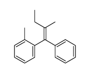 (2-methyl-1-phenyl-1-butenyl)toluene structure
