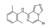 5-bromo-N-(2,6-dimethylphenyl)imidazo[1,5-a]pyrazin-8-amine结构式