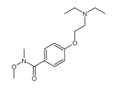 4-[2-(diethylamino)ethoxy]-N-methoxy-N-methylbenzamide Structure