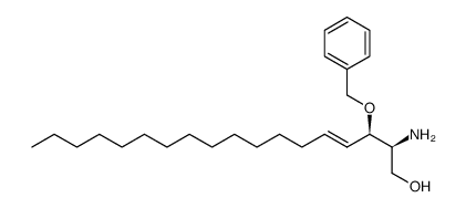 (2S,3R,E)-2-amino-3-(benzyloxy)octadec-4-en-1-ol结构式
