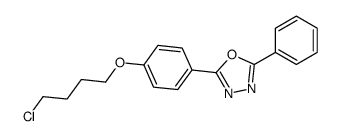 2-[4-(4-chlorobutoxy)phenyl]-5-phenyl-1,3,4-oxadiazole结构式