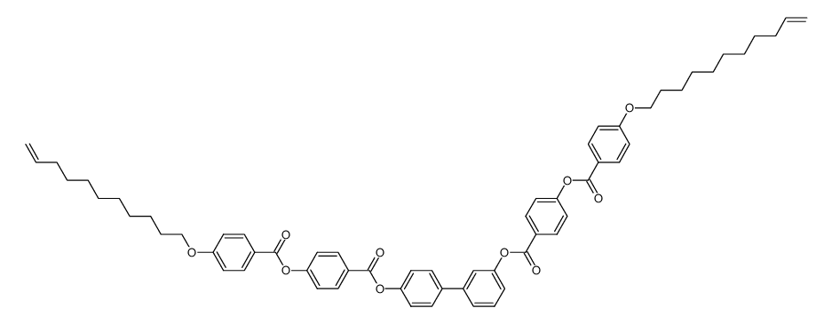 3,4'-bis{4-[4-(10-undec-1-yloxy)benzoyloxy]benzoyloxy}biphenyl Structure