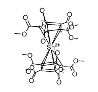 decakis(methoxycarbonyl)stannocene Structure