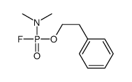 N-[fluoro(2-phenylethoxy)phosphoryl]-N-methylmethanamine结构式