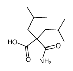 2,2-diisobutyl-malonamic acid Structure