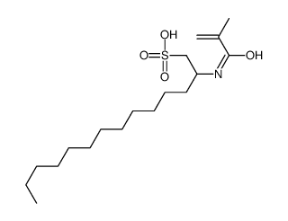 2-(2-methylprop-2-enoylamino)tetradecane-1-sulfonic acid Structure