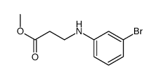 Methyl N-(3-bromophenyl)-β-alaninate结构式