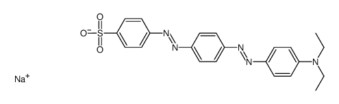 sodium p-[[p-[[p-(diethylamino)phenyl]azo]phenyl]azo]benzenesulphonate Structure