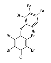 tetrabromo-[1,4]benzoquinone-mono-(2,3,4,6-tetrabromo-phenylimine)结构式