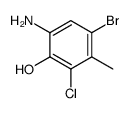 6-amino-4-bromo-2-chloro-3-methyl-phenol Structure