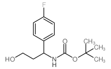 3-(BOC-AMINO)-3-(4-FLUOROPHENYL)-1-PROPANOL Structure