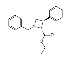 (2R,3R)-1-Benzyl-3-phenyl-azetidine-2-carboxylic acid ethyl ester Structure