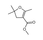 2,5,5-trimethyl-4,5-dihydro-furan-3-carboxylic acid methyl ester Structure
