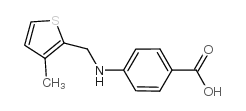 4-[(3-methylthiophen-2-yl)methylamino]benzoic acid Structure