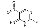4-Pyrimidinamine,2-fluoro-5-nitro- Structure