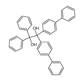 1,1-bis-biphenyl-4-yl-2,2-diphenyl-ethane-1,2-diol结构式