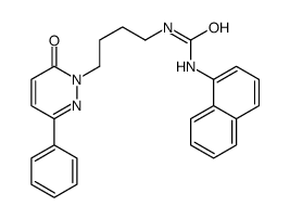 1-naphthalen-1-yl-3-[4-(6-oxo-3-phenylpyridazin-1-yl)butyl]urea Structure