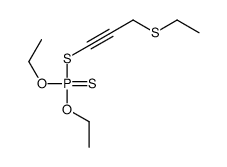 diethoxy-(3-ethylsulfanylprop-1-ynylsulfanyl)-sulfanylidene-λ5-phosphane Structure