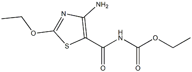 [(4-amino-2-ethoxy-5-thiazolyl)carbonyl]carbamic acid ethyl ester Structure