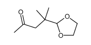 4-(1,3-dioxolan-2-yl)-4-methylpentan-2-one Structure