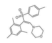 4-[(E)-2-(Toluene-4-sulfonyl)-2-(2,4,6-trimethyl-phenyl)-vinyl]-morpholine Structure