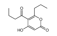 5-butanoyl-4-hydroxy-6-propylpyran-2-one结构式