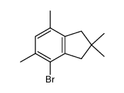 4-bromo-2,2,5,7-tetramethyl-2,3-dihydro-1H-indene结构式