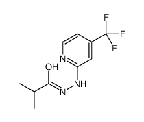 PROPANOIC ACID, 2-METHYL-, 2-[4-(TRIFLUOROMETHYL)-2-PYRIDINYL]HYDRAZIDE结构式