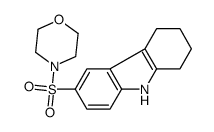 4-(6,7,8,9-tetrahydro-5H-carbazol-3-ylsulfonyl)morpholine Structure
