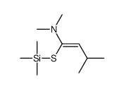 N,N,3-trimethyl-1-trimethylsilylsulfanylbut-1-en-1-amine结构式