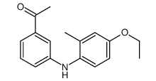 1-[3-(4-ethoxy-2-methylanilino)phenyl]ethanone结构式