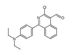 3-chloro-1-[4-(diethylamino)phenyl]isoquinoline-4-carbaldehyde Structure